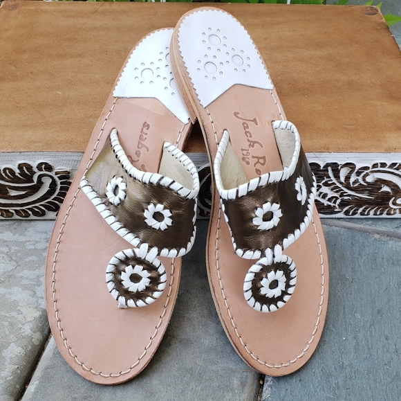 Jack Rogers Palm Beach Whipstiched Sandals - Picture 2 of 11